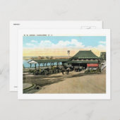 Bahnhof, Atlantic Highlands NJ Vintag Postkarte (Vorne/Hinten)