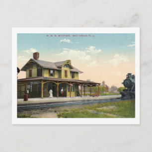 Bahnhof, Bay Head, New Jersey Vintage Postkarte