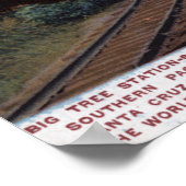 Bahnhof Big Tree Poster (Ecke)