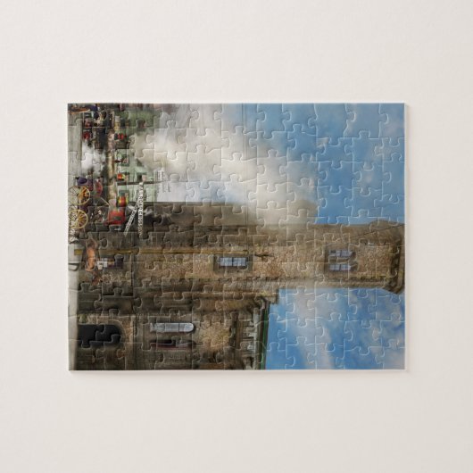 Bahnhof - Blick auf den Zug 1910 Puzzle (Horizontal)