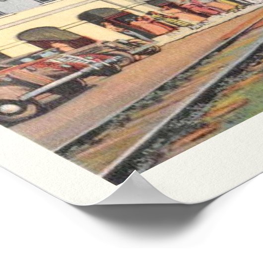 Bahnhof Boca Grande Poster (Ecke)