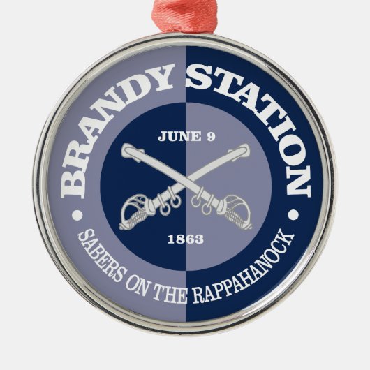 Bahnhof Brandy (B&G) Ornament Aus Metall (Vorne)