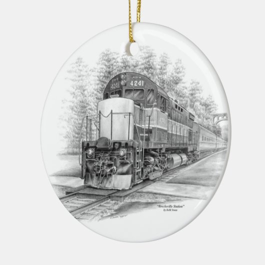 Bahnhof Brecksville (CVNP) Keramik Ornament (Links)