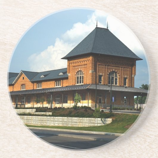 Bahnhof Bristol Virginia Sandstein Untersetzer (Vorne)