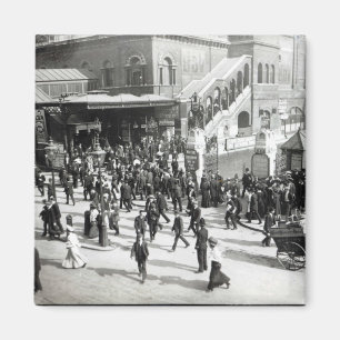 Bahnhof Broad Street, London, c.1890 Magnet