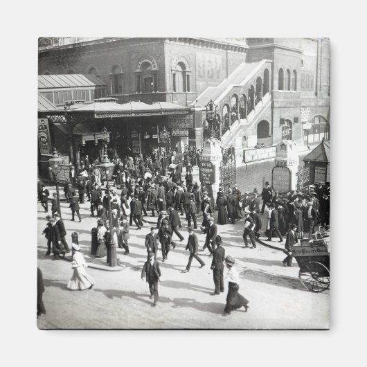 Bahnhof Broad Street, London, c.1890 Magnet (Vorne)