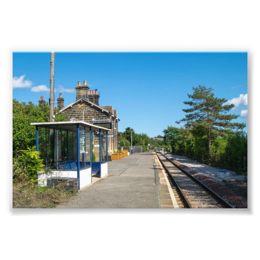 Bahnhof Castleton Moor Fotodruck (Vorne)