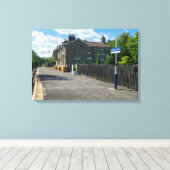 Bahnhof Castleton Moor Leinwanddruck (Insitu (Holzboden))