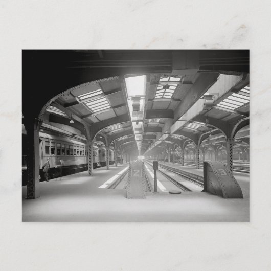 Bahnhof Chicago, 1920 Postkarte (Vorderseite)