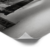 Bahnhof Chicago, 1920. Vintage Bahn Poster (Ecke)