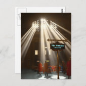 Bahnhof - Chicago - Lass, es gäbe Licht 1943 Postkarte (Vorne/Hinten)