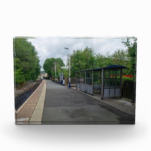 Bahnhof Colne, Lancashire Fotoblock (Vorderseite)