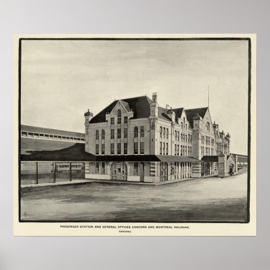 Bahnhof, Concord & Montreal Poster (Vorne)
