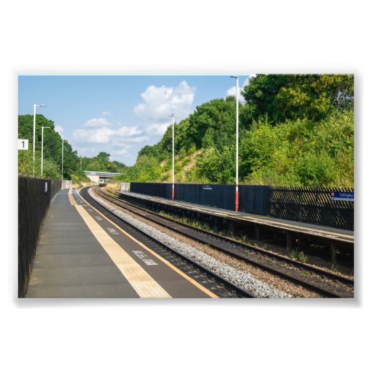 Bahnhof Cottingley, Leeds Fotodruck (Vorne)