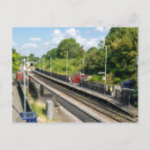 Bahnhof Cottingley, Leeds Postkarte (Vorderseite)