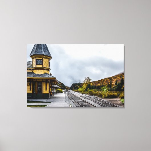 Bahnhof Crawford Notch Leinwanddruck (Vorderseite)