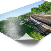 Bahnhof Dachtton, Huddersfield Fotodruck (Ecke)