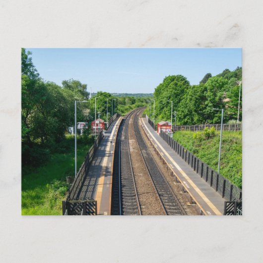 Bahnhof Dachtton, Huddersfield Postkarte (Vorderseite)