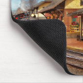 Bahnhof - Dampfbahn in New Hope Mousepad (Ecke)