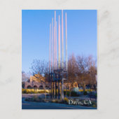 Bahnhof Davis Skulptur Postkarte (Vorderseite)