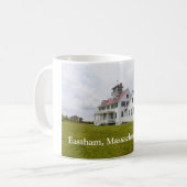 Bahnhof der Küstenwache Eastham Massachusetts Kaffeetasse (Vorderseite Links)