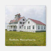Bahnhof der Küstenwache Eastham Massachusetts Magnet (Vorne)