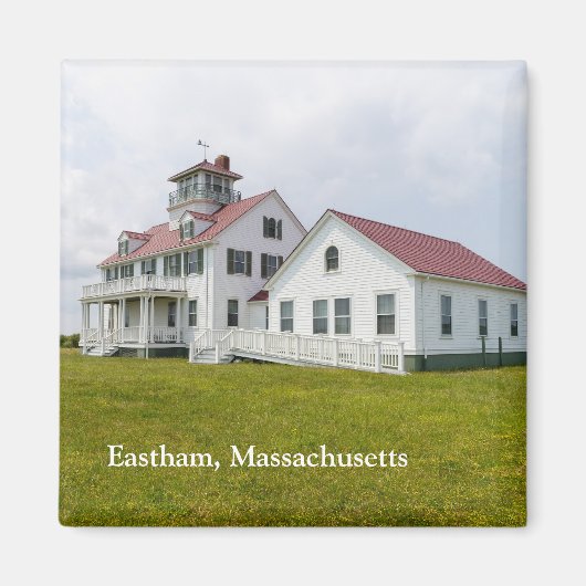 Bahnhof der Küstenwache Eastham Massachusetts Magnet (Vorne)