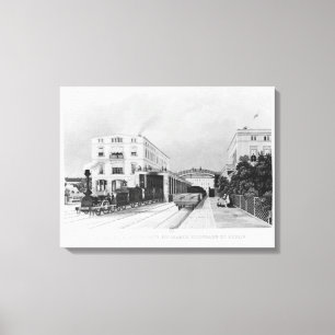 Bahnhof des Zuges Berlin-Potsdam Leinwanddruck