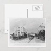 Bahnhof des Zuges Berlin-Potsdam Postkarte (Vorne/Hinten)