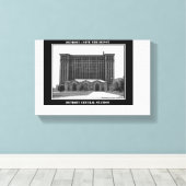 Bahnhof Detroit Leinwanddruck (Insitu (Holzboden))