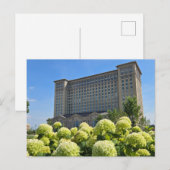 Bahnhof Detroit Postkarte (Vorne/Hinten)