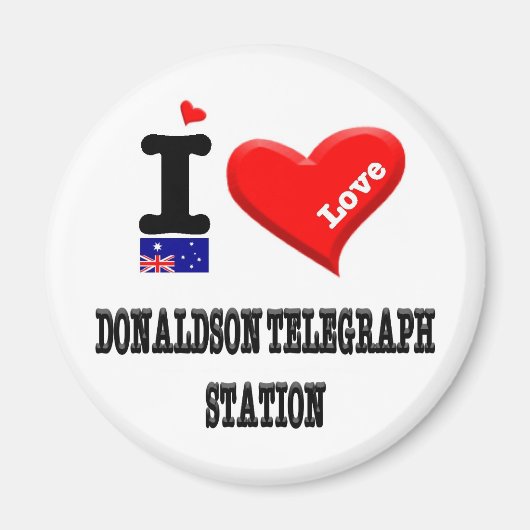 Bahnhof DONALDSON TELEGRAPH - I Liebe Magnet (Vorne)