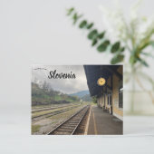 Bahnhof Dravograd Postkarte (Stehend Vorderseite)