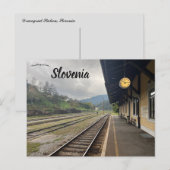 Bahnhof Dravograd Postkarte (Vorne/Hinten)