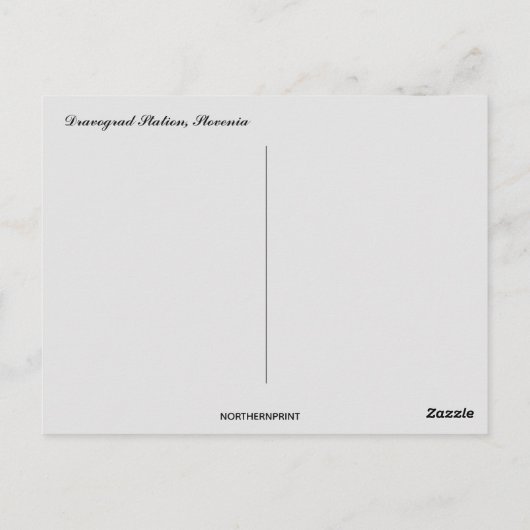 Bahnhof Dravograd Postkarte (Rückseite)