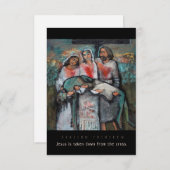 Bahnhof Dreizehn, Jesus abgenommen, Gebetskarte (Vorne/Hinten)