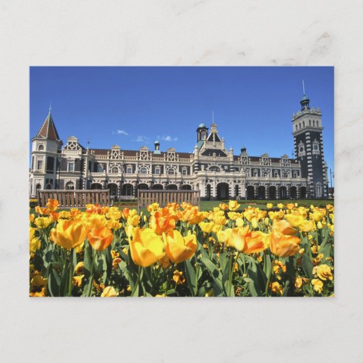 Bahnhof Dunedin Postkarte (Vorderseite)