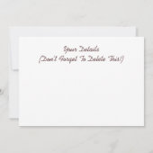 BAHNHOF EINLADUNG (Rückseite)