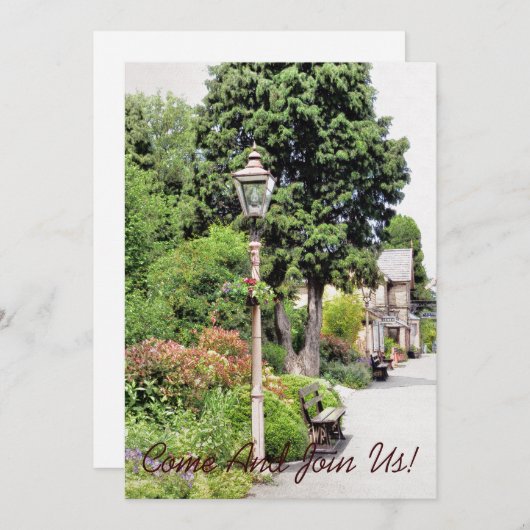 BAHNHOF EINLADUNG (Vorne/Hinten)