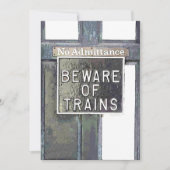 BAHNHOF Einladung (Vorderseite)