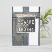 BAHNHOF Einladung (Stehend Vorderseite)