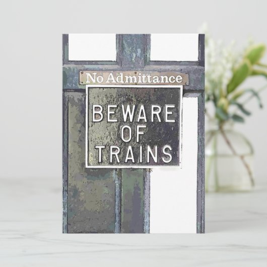 BAHNHOF Einladung (Stehend Vorderseite)