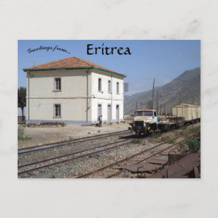 Bahnhof Eritrea Postkarte