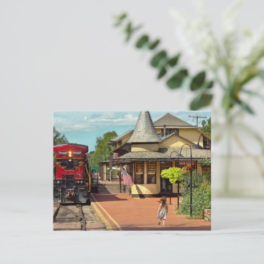 Bahnhof - Es wird immer Hoffnung geben Postkarte (Stehend Vorderseite)