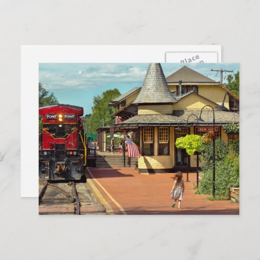 Bahnhof - Es wird immer Hoffnung geben Postkarte (Vorne/Hinten)