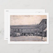 Bahnhof & Fähre, Jersey City NJ 1906 Vintag Postkarte (Vorne/Hinten)
