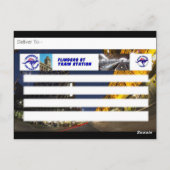 Bahnhof Flinders, Melbourne Postcard Postkarte (Rückseite)