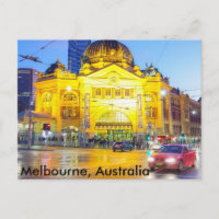 Bahnhof Flinders, Melbourne Postcard