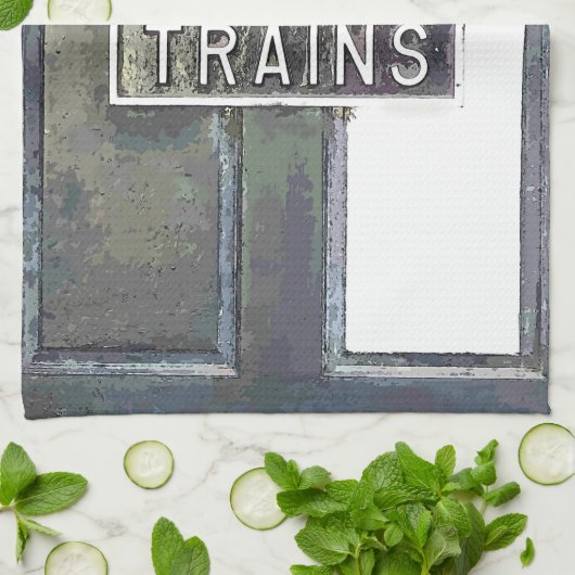 BAHNHOF GESCHIRRTUCH (Gefaltet)