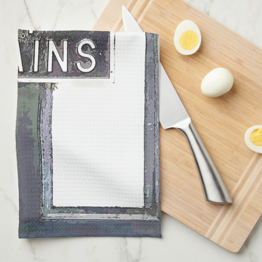 BAHNHOF GESCHIRRTUCH (Viertel Falte)